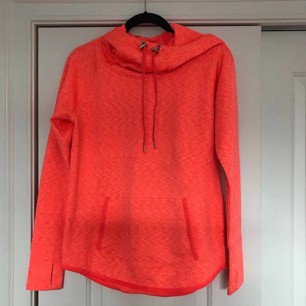 Athleta Pullover Drawstring Fleece Hoodie- Small